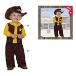 Kostum za dojenčke Cowboy 113244 Rjava Rumena (2 Pcs)