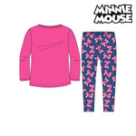 Pižama Otroška Minnie Mouse 74738 Fuksija Modra (2 Pcs)