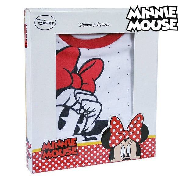 Pižama Otroška Minnie Mouse 74810 Bela Modra (2 Pcs)